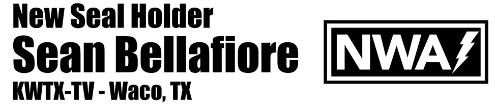 New seal holder, Sean Bellafiore. KWTX- Waco, Texas.