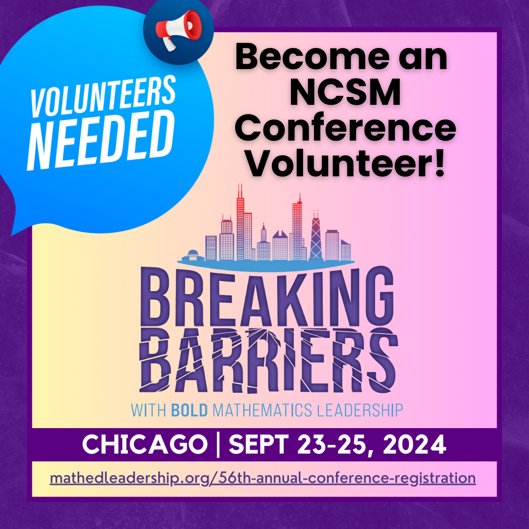 Volunteer at the NCSM Conference